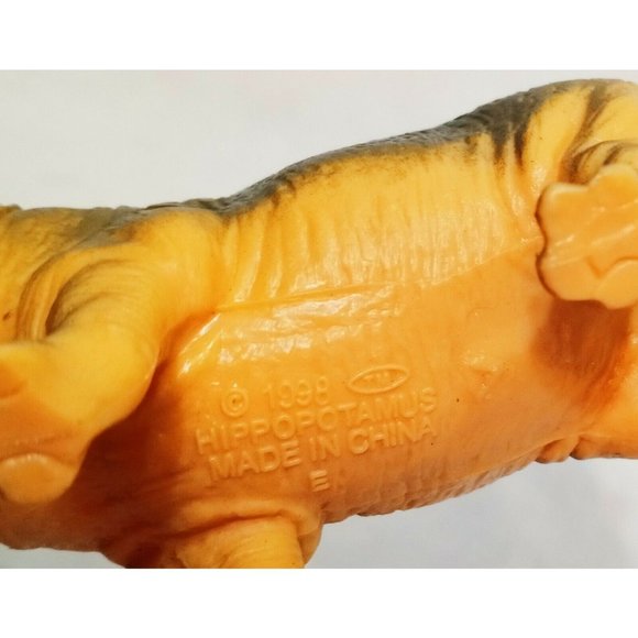 Hippopotamus Hippo Figure Gray Tan 4.5"  1998 TM P - Picture 8 of 10